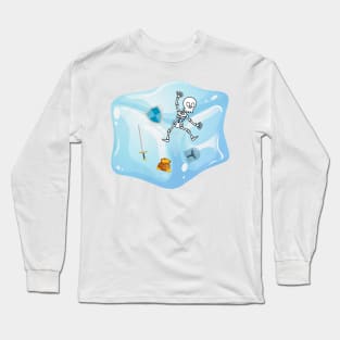 Gelatinous Cube - Ice Blue Long Sleeve T-Shirt